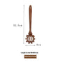 Wooden spoon with measurements on a white background