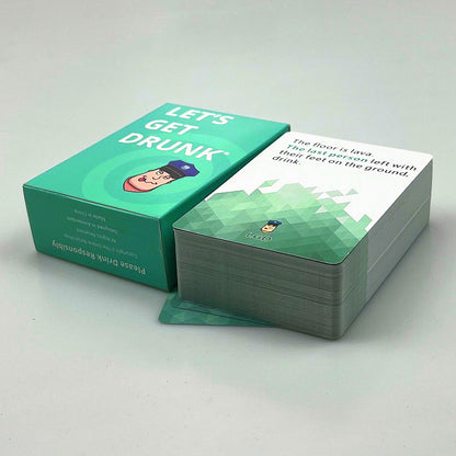 Let's Get Drunk Adult Drinking Card Game – 100 Cards, 2–8 Players, Ages 21+