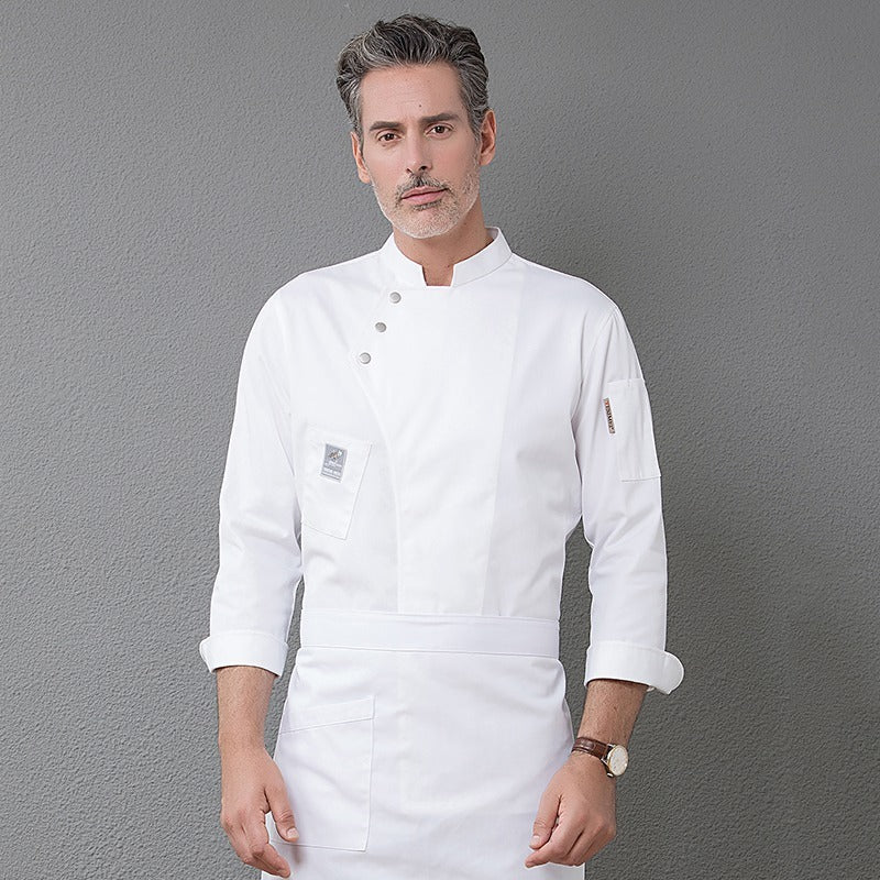 Men's & Women's Chef Coat – Long Sleeve Kitchen Jacket for Professionals