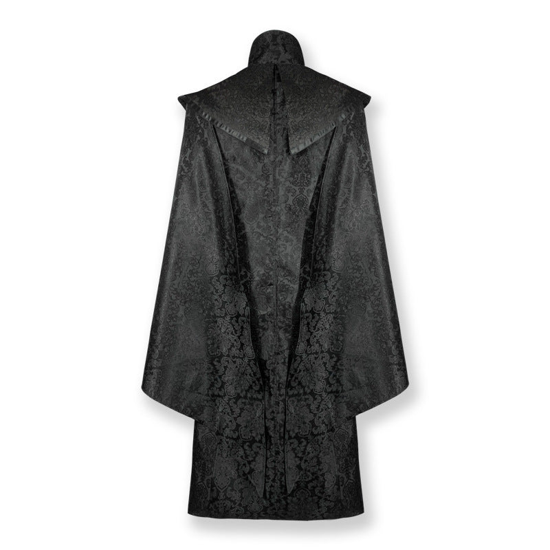 Medieval Gothic Mid-Length Coat – Unisex Cosplay & Role-Play Costume Jacket