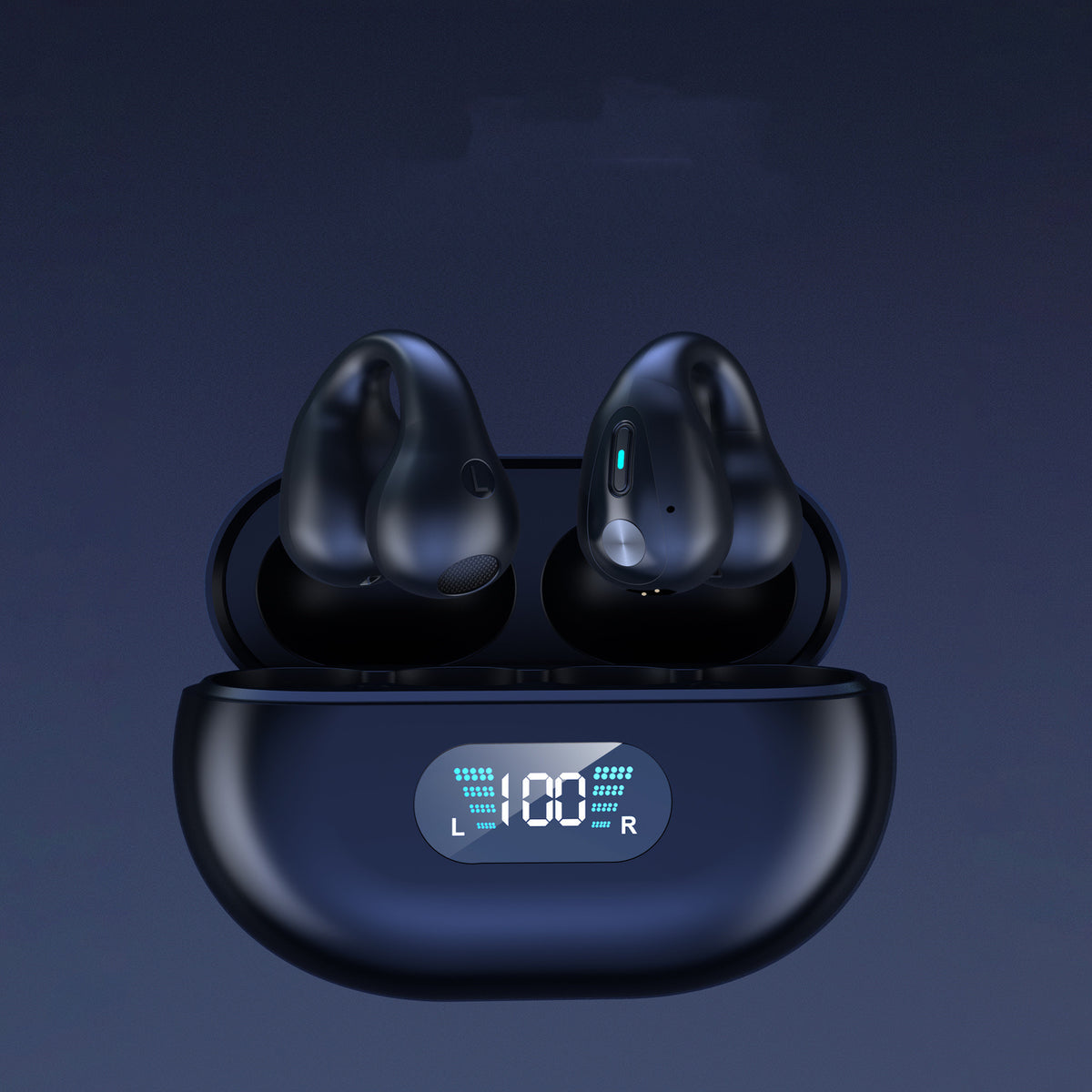 Ear Clip Wireless Earbuds – Bluetooth 5.3, HiFi Bass, Open-Ear Sport Headphones