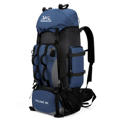 Water-Repellent Nylon Hiking Backpack – Lightweight Soft-Frame Outdoor Pack