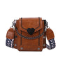 Women's PU Leather Crossbody Bag – Chain Strap Mini Messenger Purse
