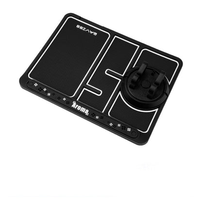 Non-Slip Car Phone Pad 4-in-1 Car Parking Number Card Anti-Slip Mat Auto Phone Holder Sticky Anti Slide Dash Phone Mount