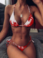 Women's Solid Color Split Bikini Set | Two-Piece Swimsuit in 10 Colors