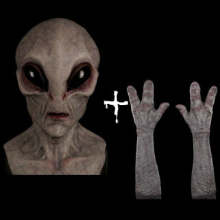 Latex Halloween Mask Set – Alien, Old Man & Cosplay Costume Masks with Gloves