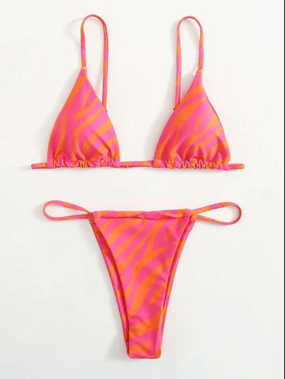 Women's Solid Color Bikini Set | Two-Piece Swimsuit | 7 Colors