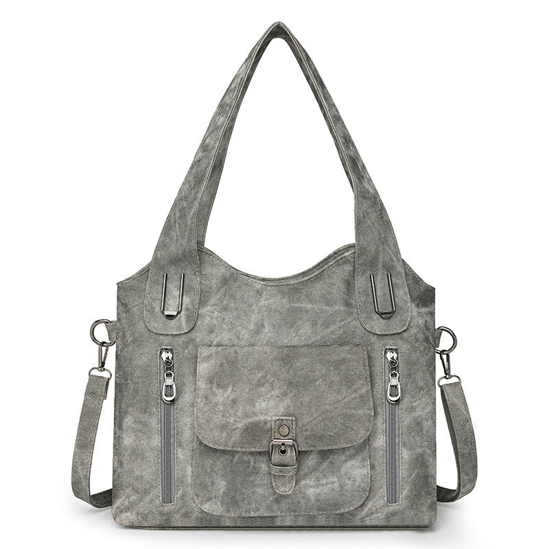 Large Capacity Crossbody Bag for Women – Retro PU Shoulder Purse