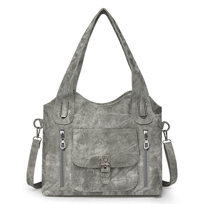 Large Capacity Crossbody Bag for Women – Retro PU Shoulder Purse