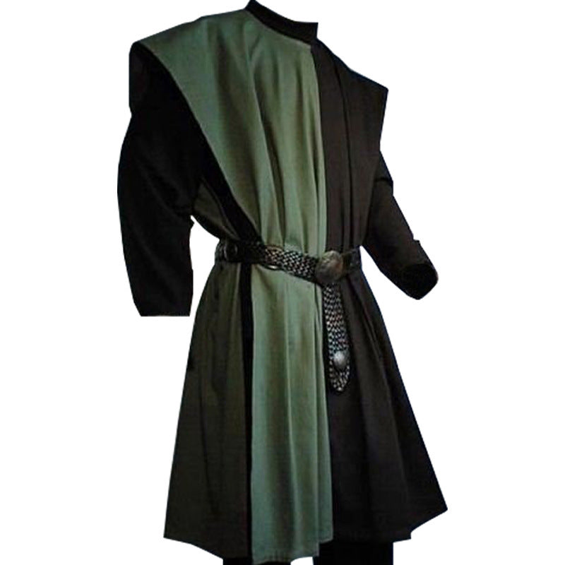 Men's Vintage Medieval Sleeveless Vest | Renaissance Cosplay Long Shirt