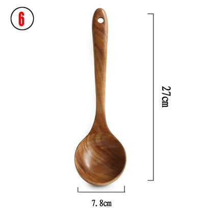 Wooden spoon with measurement details on a white background