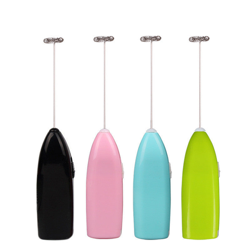 Handheld Egg Beater & Milk Frother – Manual or Battery, 5 Colors