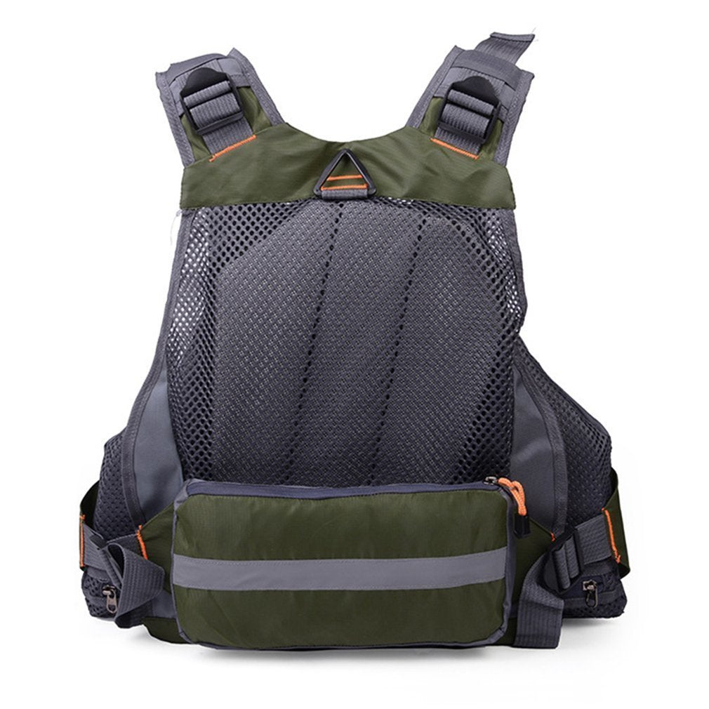 Fishing Life Vest with 11 Pockets – Breathable Flotation Jacket for Kayak, Fly & Canoe Fishing