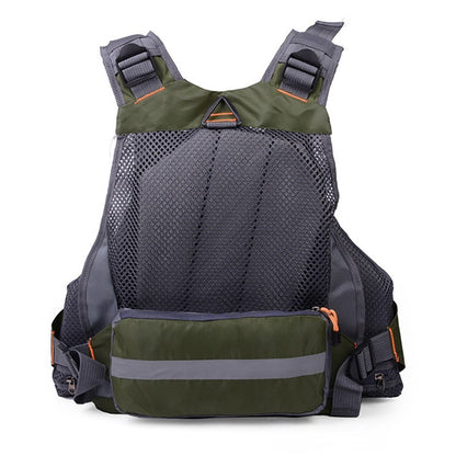 Fishing Life Vest with 11 Pockets – Breathable Flotation Jacket for Kayak, Fly & Canoe Fishing