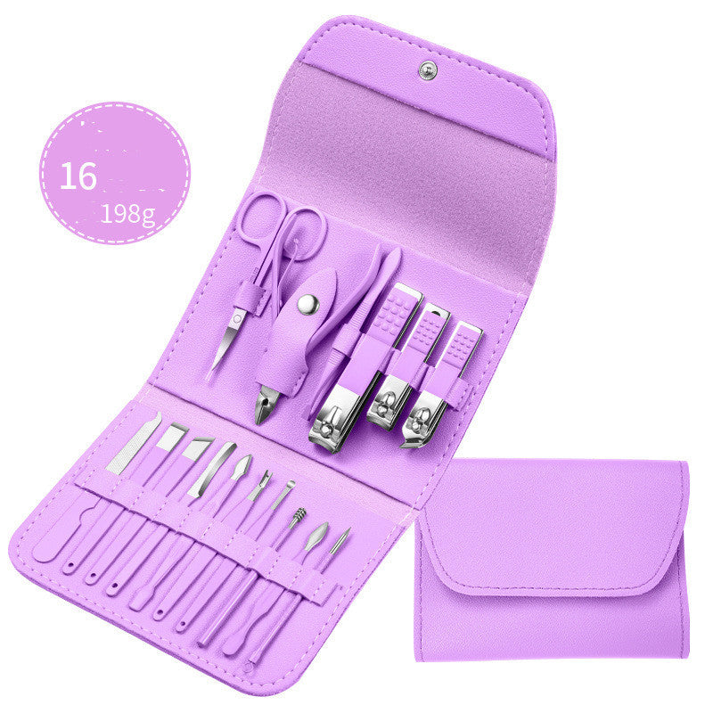 Stainless Steel Nail Care & Manicure Set — 7 to 20 Pieces
