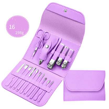 Stainless Steel Nail Care & Manicure Set — 7 to 20 Pieces