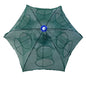 Automatic Folding Umbrella Fishing Net – Nylon Collapsible Cast Net | 4 to 24 Inlet Holes