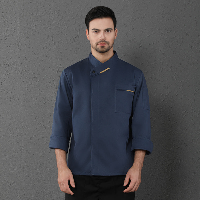 Men's & Women's Long-Sleeve Chef Coat – Restaurant & Catering Kitchen Uniform