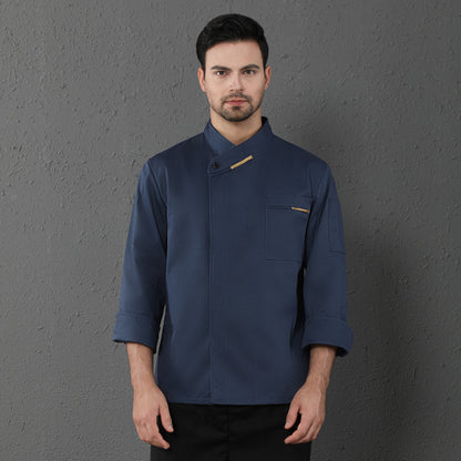 Men's & Women's Long-Sleeve Chef Coat – Restaurant & Catering Kitchen Uniform