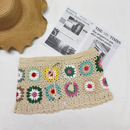 Super Cute Women's Crocheted Stitching Beach Shorts Bikini Cover-Up