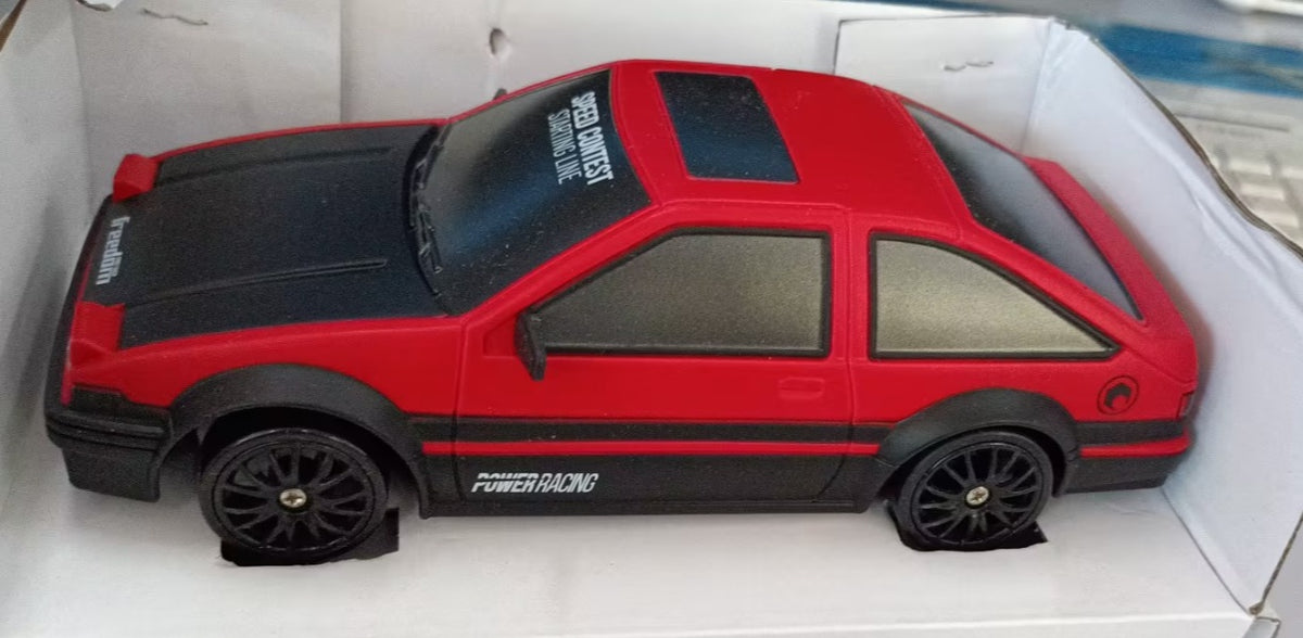 1:24 Scale RC Drift Car – 4WD Remote Control Racing Car with LED Lights & Traffic Cones