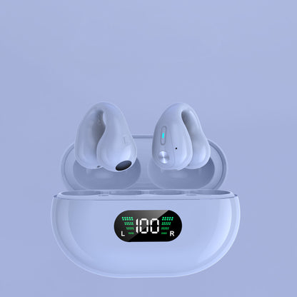 Ear Clip Wireless Earbuds – Bluetooth 5.3, HiFi Bass, Open-Ear Sport Headphones