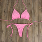 Women's Halter Neck Tie Bikini Set | Two-Piece Swimsuit in 7 Colors