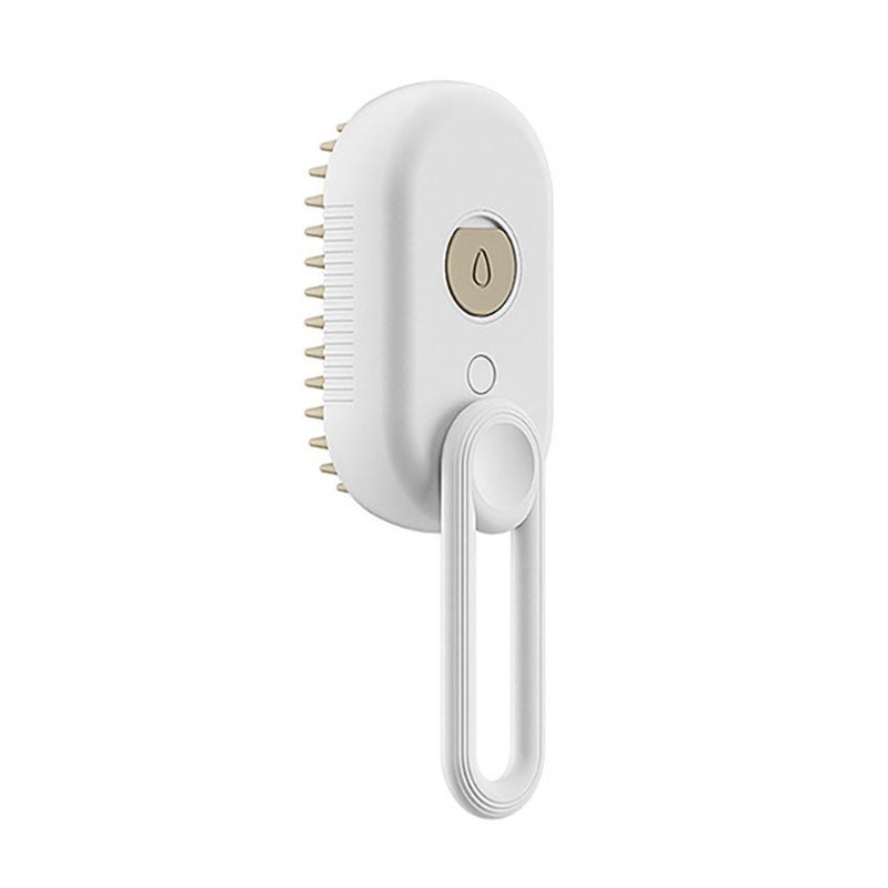 3-in-1 Electric Steam Pet Grooming Brush — USB Rechargeable