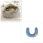 Round Plush Pet Bed — Warm Winter Bed for Cats & Dogs