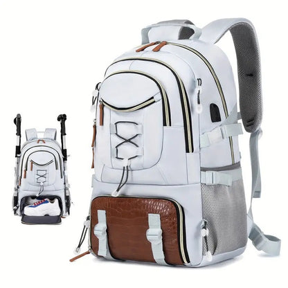 Large Hiking Backpack – Oxford Cloth Outdoor Pack for Mountaineering, Gym & Travel