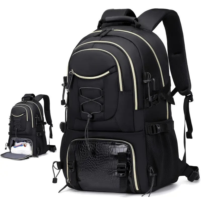 Large Hiking Backpack – Oxford Cloth Outdoor Pack for Mountaineering, Gym & Travel
