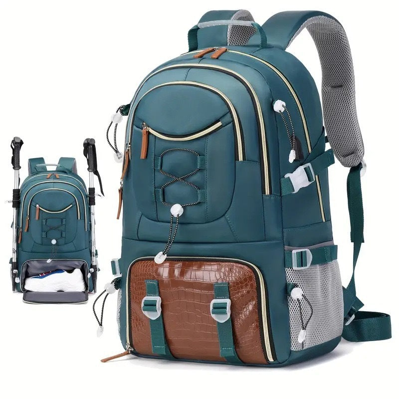 Large Hiking Backpack – Oxford Cloth Outdoor Pack for Mountaineering, Gym & Travel