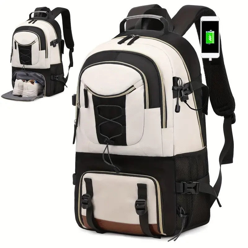 Large Hiking Backpack – Oxford Cloth Outdoor Pack for Mountaineering, Gym & Travel