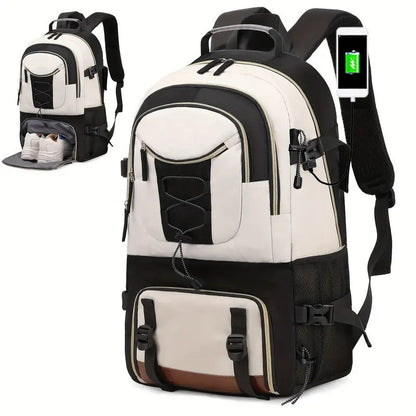 Large Hiking Backpack – Oxford Cloth Outdoor Pack for Mountaineering, Gym & Travel