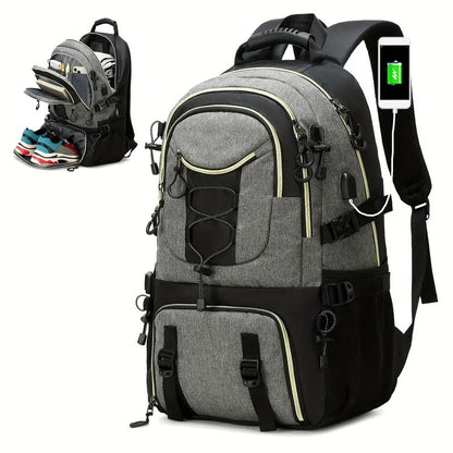 Large Hiking Backpack – Oxford Cloth Outdoor Pack for Mountaineering, Gym & Travel