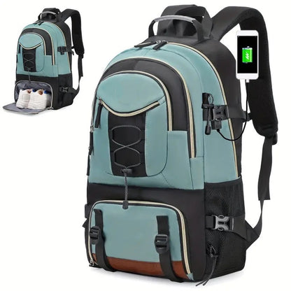 Large Hiking Backpack – Oxford Cloth Outdoor Pack for Mountaineering, Gym & Travel