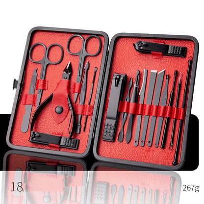 Stainless Steel Nail Care & Manicure Set — 7 to 20 Pieces
