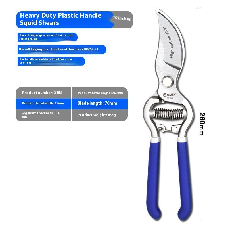 Heavy-Duty Garden Pruning Shears – 8" & 10" Straight & Elbow Clippers