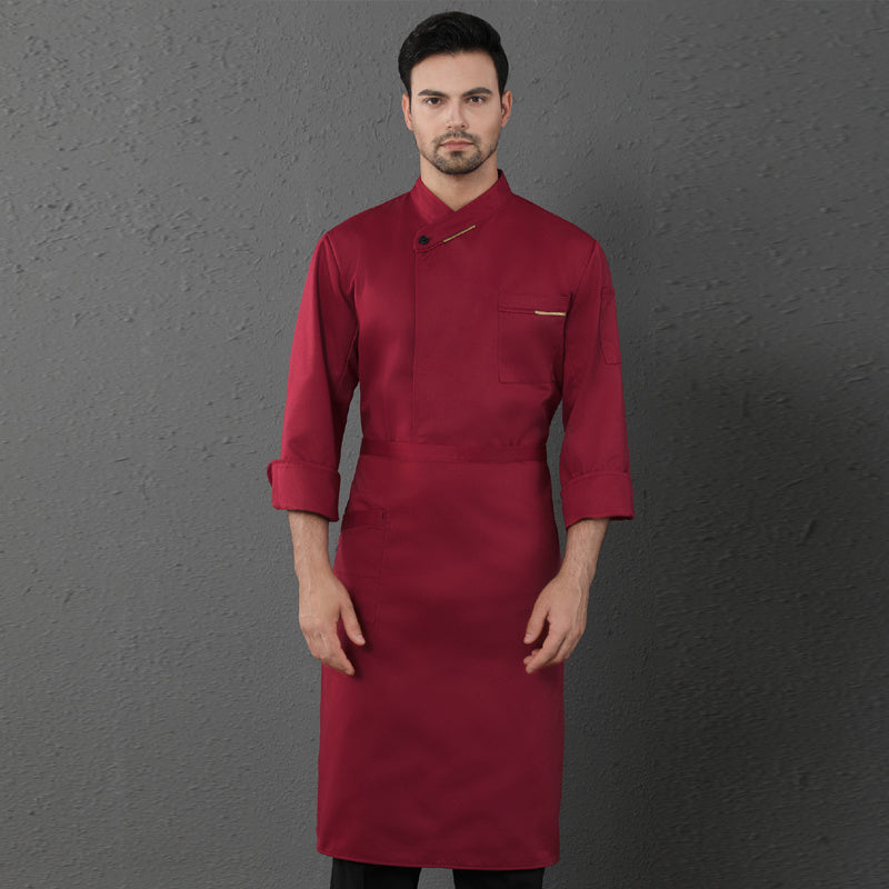 Men's & Women's Long-Sleeve Chef Coat – Restaurant & Catering Kitchen Uniform