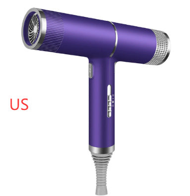 A collection of hair dryers in various colors including silver, red, gray, black, green, and purple, showcasing the negative ion nourish technology.