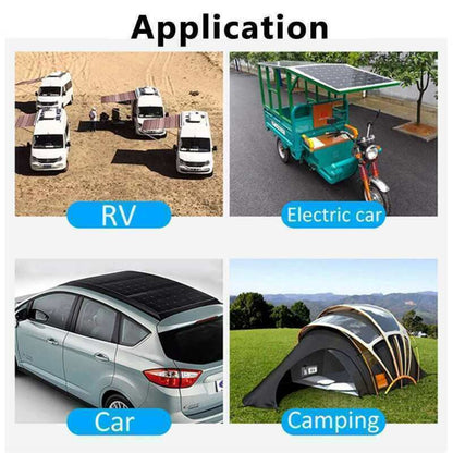220W Inverter 100W Solar Panel Kit USB Battery Charger