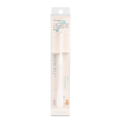 White reusable straw in packaging on a white background
