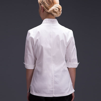 Women's 3/4 Sleeve Chef Coat – Professional Kitchen & Hotel Uniform
