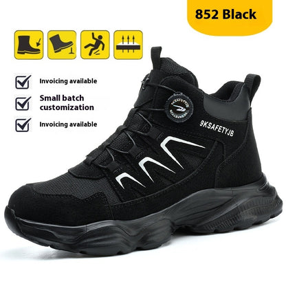 Men's High-Top Safety Work Boots – Steel Toe, Anti-Puncture, EU 37–48