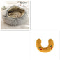 Round Plush Pet Bed — Warm Winter Bed for Cats & Dogs