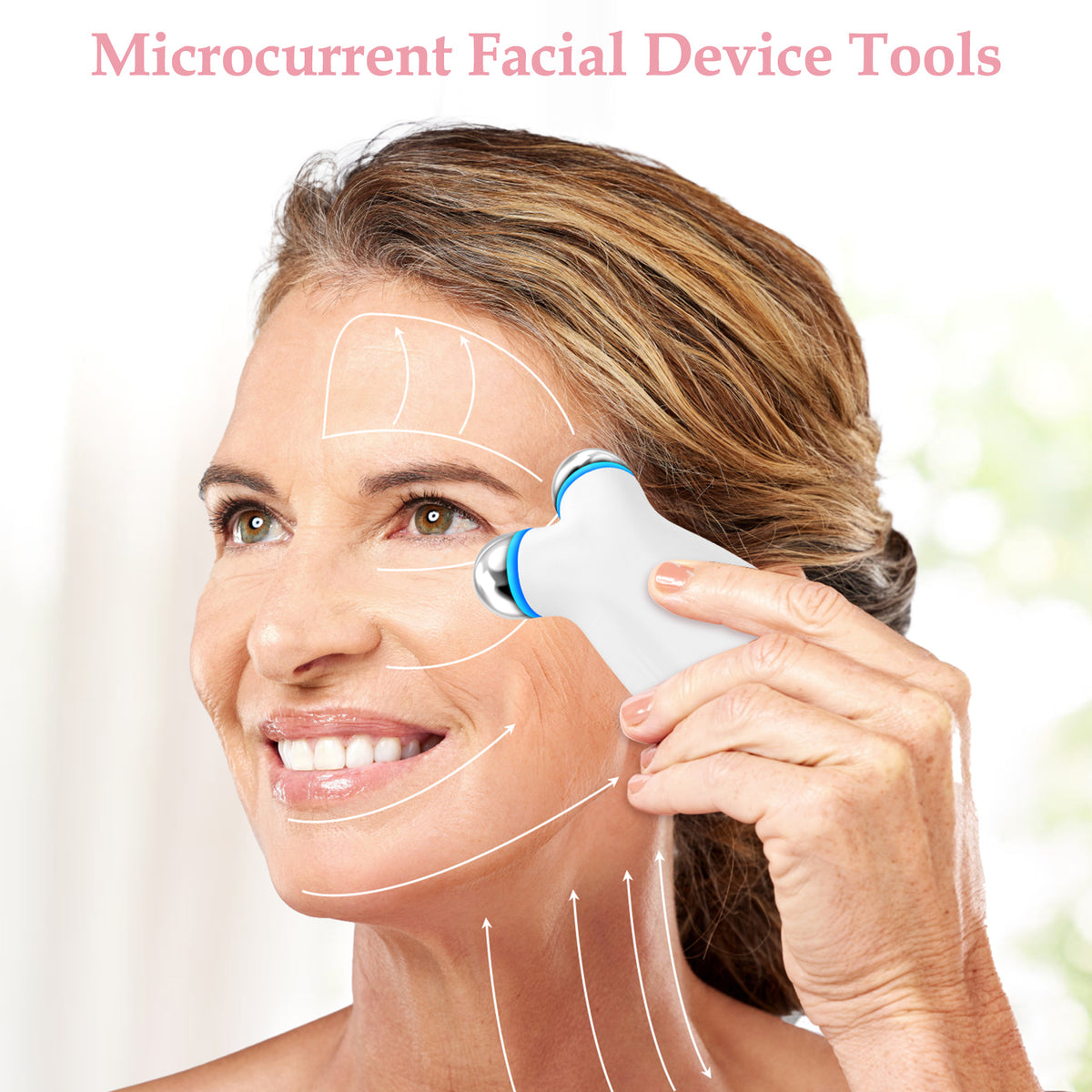 Anti-Aging Wrinkles Microcurrent Facial Device, Boost Skin Care Products Absorption