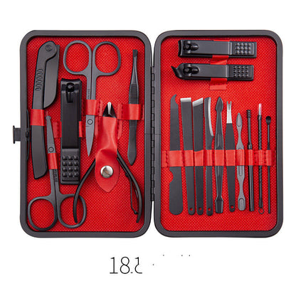 Stainless Steel Nail Care & Manicure Set — 7 to 20 Pieces