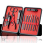 Stainless Steel Nail Care & Manicure Set — 7 to 20 Pieces