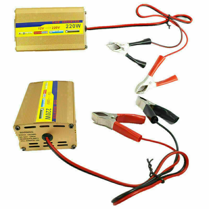 220W Inverter 100W Solar Panel Kit USB Battery Charger