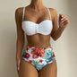 Women's Bikini Set – Spaghetti Strap Two-Piece Swimsuit with Underwire Support